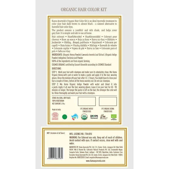 Kama Ayurveda Organic Hair Color Kit - Kit