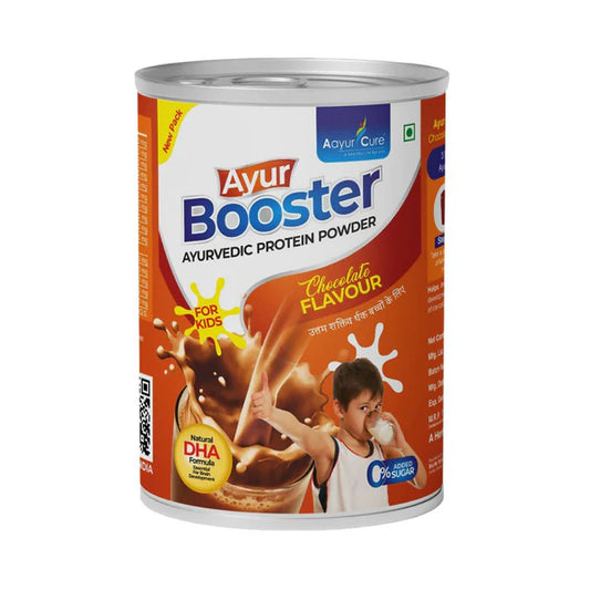 Aayur Cure Ayur Booster Protein Powder For Kids - 200 gm - Chocolate