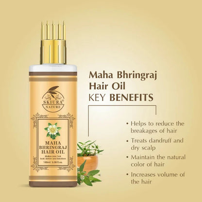 Skiura Nature Maha Bhringraj Hair Oil - 100 ml