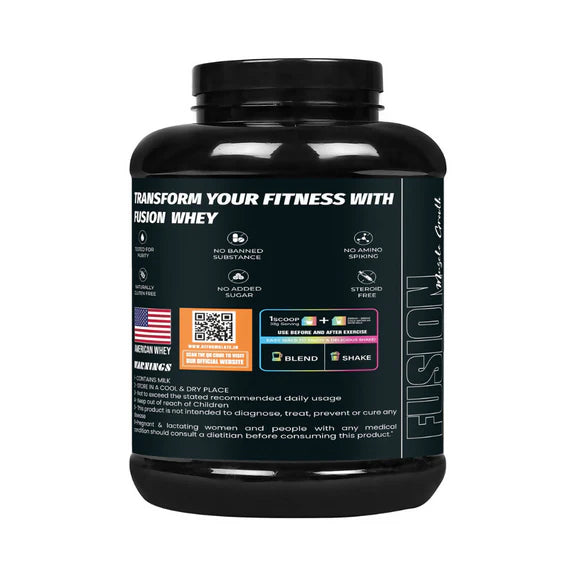 Reformulate Fusion Whey Protein With Pre & Pro Biotics I Muscle Growth I 58G Protein | 379 Kcal Energy - Malai Kulfi - 2 kg