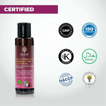 Life Aveda Onion Bhringraj Enriched Hair Growth Oil - 100 ml