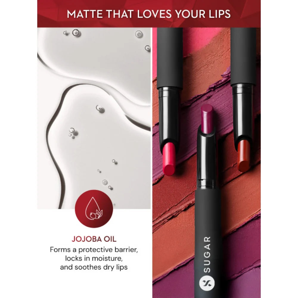 Sugar Cosmetics Matte Attack Transferproof Lipstick - 14 Caffeine Bandit - 2 gm