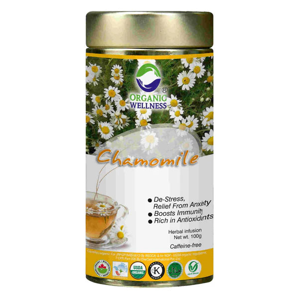 Organic Wellness Blossom Chamomile Tin Pack - 100 gm