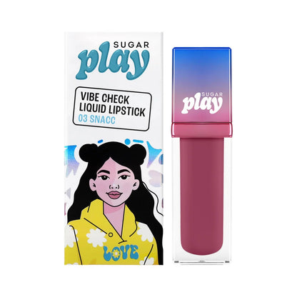 Sugar Play Vibe Check Liquid Lipstick - 03 Snacc - 4.5 ml