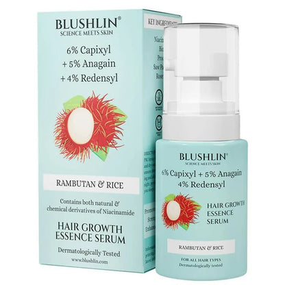 Blushlin Hair Growth Serum with 6% Capixyl, 4% Redensyl & 5% Anagain - 30 ml