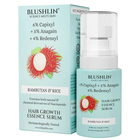 Blushlin Hair Growth Serum with 6% Capixyl, 4% Redensyl & 5% Anagain - 30 ml