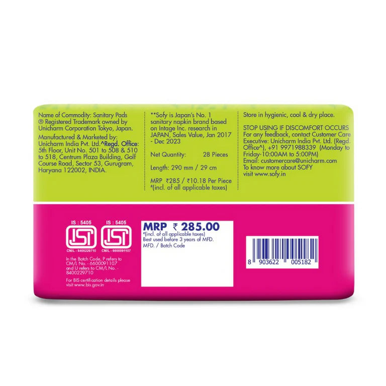 Sofy AntiBacteria Sanitary Pads For Women - XL - 28 pcs