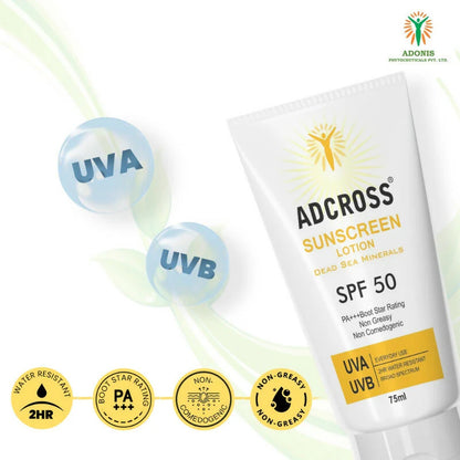 Adonis Adcross Sunscreen Lotion - 75 ml