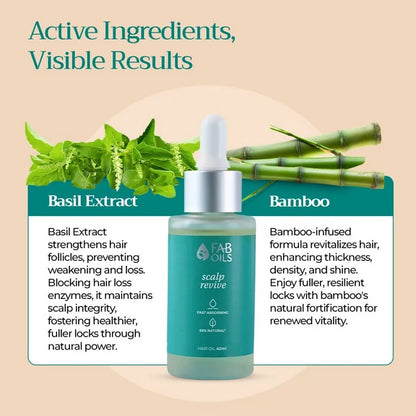 Fab Oils Scalp Revive Hair Oil For Hair Growth & Hair Fall Control - 40 ml