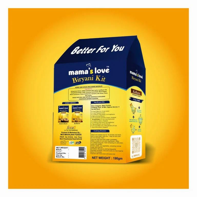 Mama's Love Biryani Kit Kolkata Authentic Recipe - 200 gm