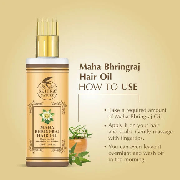 Skiura Nature Maha Bhringraj Hair Oil - 100 ml