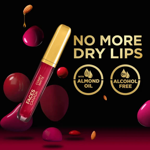 Faces Canada Comfy Matte Liquid Lipstick - Lowkey Charm 30 - 3.8 ml