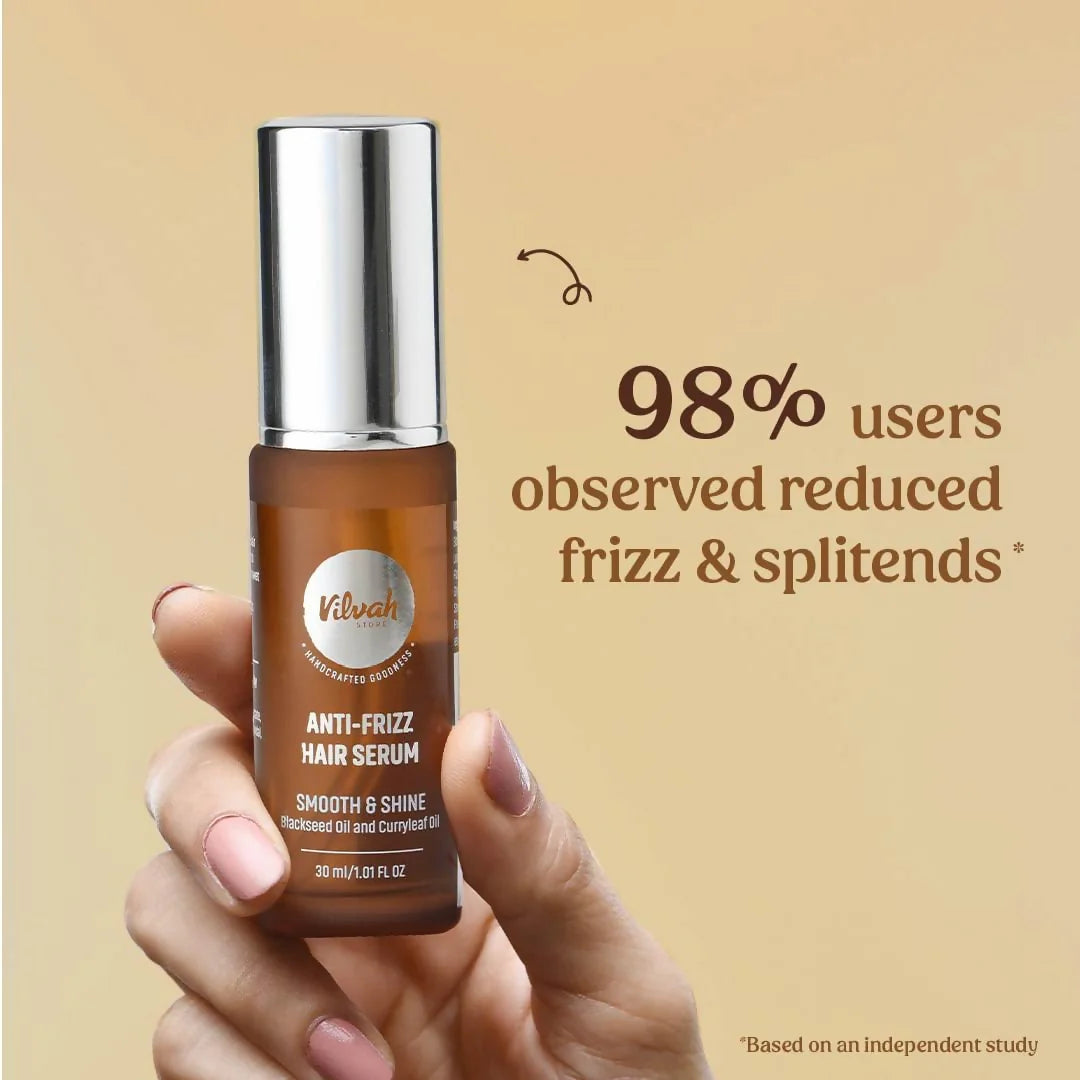 Vilvah Store Anti Frizz Hair Serum For All Hair Types