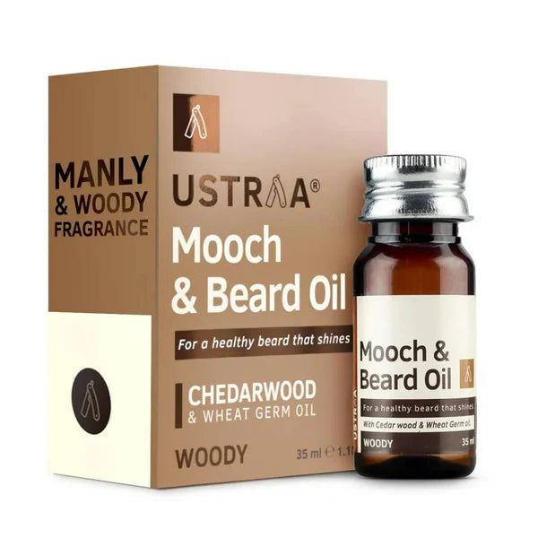 Ustraa Woody Mooch and Beard Oil - 35 ml