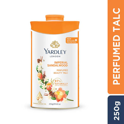 Yardley London Imperial Sandalwood Talc For Women - 250 gm