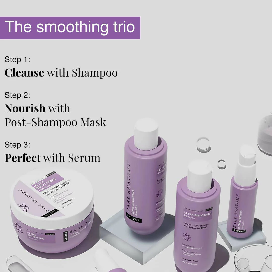 Bare Anatomy Ultra Smoothing Hair Serum, Restores Smoothness