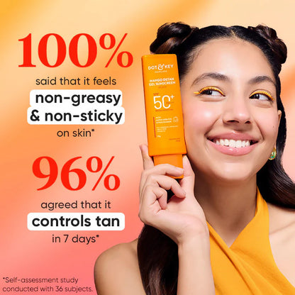 Dot & Key Mango Detan Oil-Free Sunscreen Gel SPF 50+ PA+++ - 50 gm