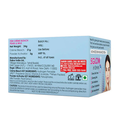 Fem Fairness Naturals Pearl Cream Bleach - Pack of 2