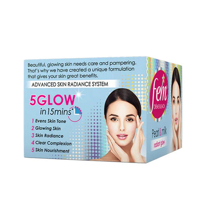 Fem Fairness Naturals Pearl Cream Bleach - Pack of 2