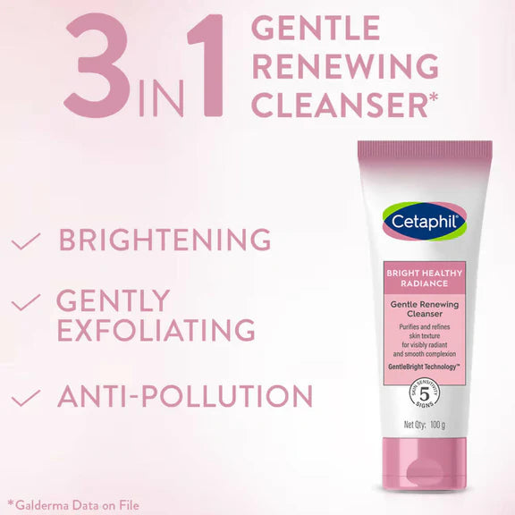 Cetaphil Bright Healthy Radiance Gentle Renewing Cleanser - 100 gm