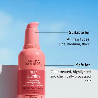 Aveda Nutriplenish Hydrating Serum for Dry & Frizzy Hair with Coconut Oil - 100 ml