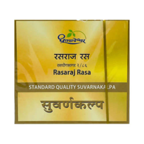 Dhootapapeshwar Rasaraj Rasa Standard Quality Suvarnakalpa Tablets -10 Tablets