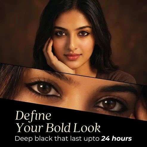 Naynam Day-long Kohl Kajal – Deep Black | Cyclosiloxane-Free
