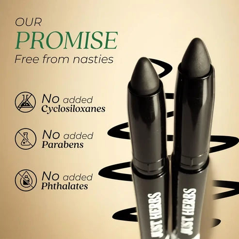 Naynam Day-long Kohl Kajal – Deep Black | Cyclosiloxane-Free