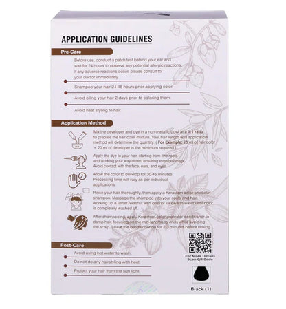 Kerastem Hair Color Black No.1 - kit
