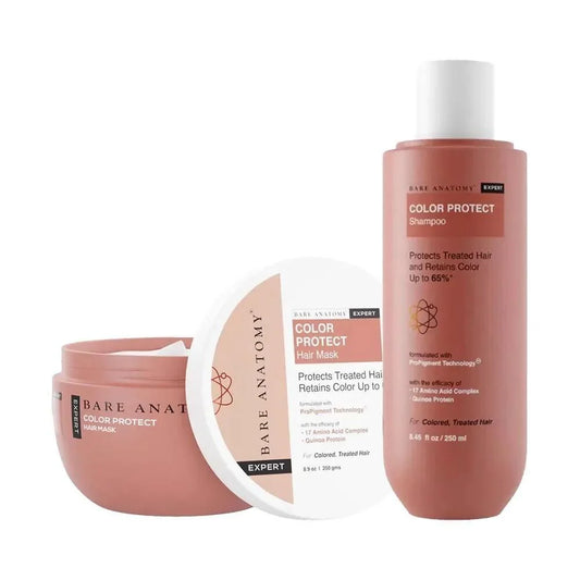 Bare Anatomy Expert Color Protect Hair Mask & Shampoo for Retains Color Upto 8 Weeks, Repairs Damage