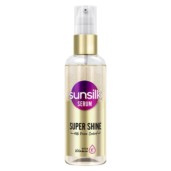 Sunsilk Super Shine Hair Serum For Dry Frizzy Hair, Vitamin E Nourishment, 48 hour frizz free - 100 ml