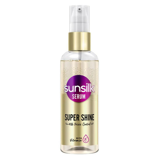 Sunsilk Super Shine Hair Serum For Dry Frizzy Hair, Vitamin E Nourishment, 48 hour frizz free - 100 ml