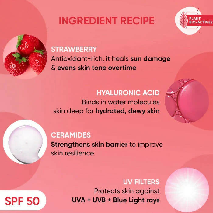 Dot & Key Strawberry Dew SPF 50 Sunscreen Stick - 20 gm