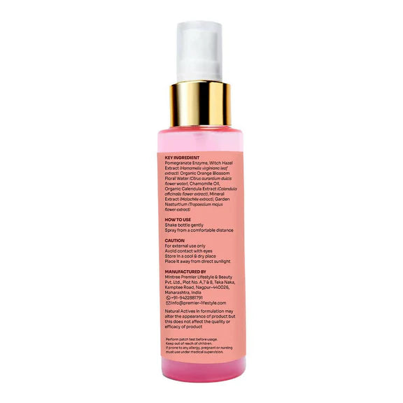 Vedic Valley Face Mist & Toner With Blue Light Filters Pomegranate - 100 ml