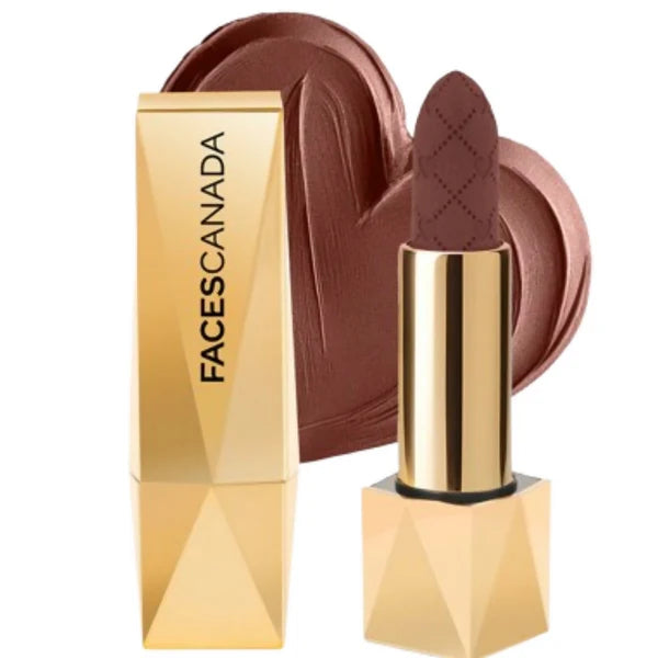 Faces Canada Comfy Silk Obsession Lipstick - Bold Brown 07 - 4 gm