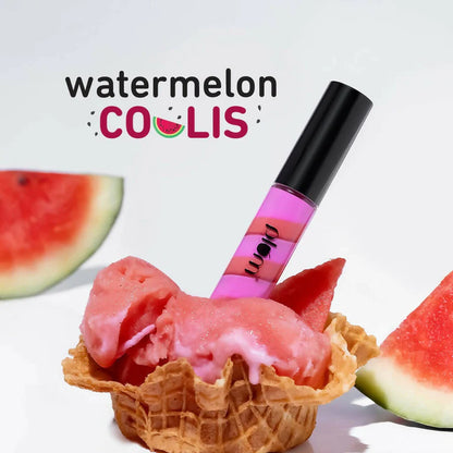 Plum Soft Swirl Lip Gloss 3 Shades In 1 & 123 Watermelon Coulis - 2 ml