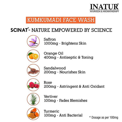 Inatur Kumkumadi Face Cleanser - 100 ml