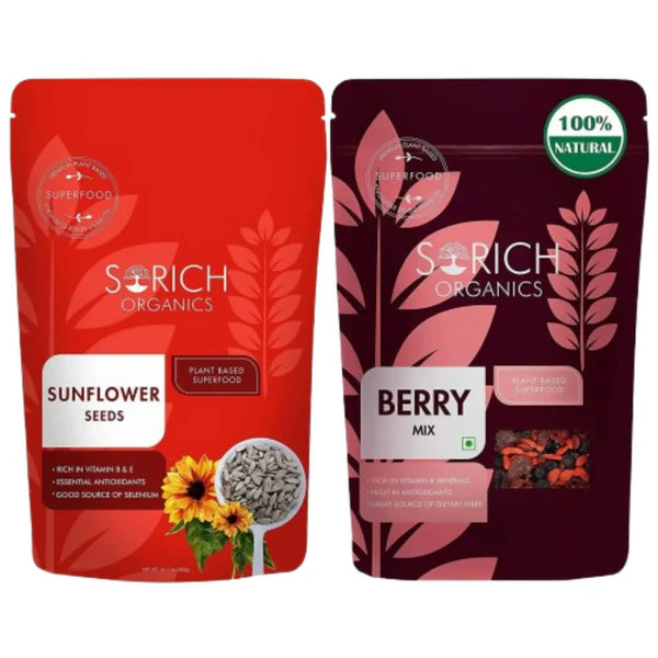 Sorich Organics Berries Mix and Sunflower Seeds - combo