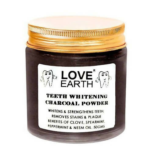 Love Earth Teeth Whitening Charcoal Powder - 50 gm
