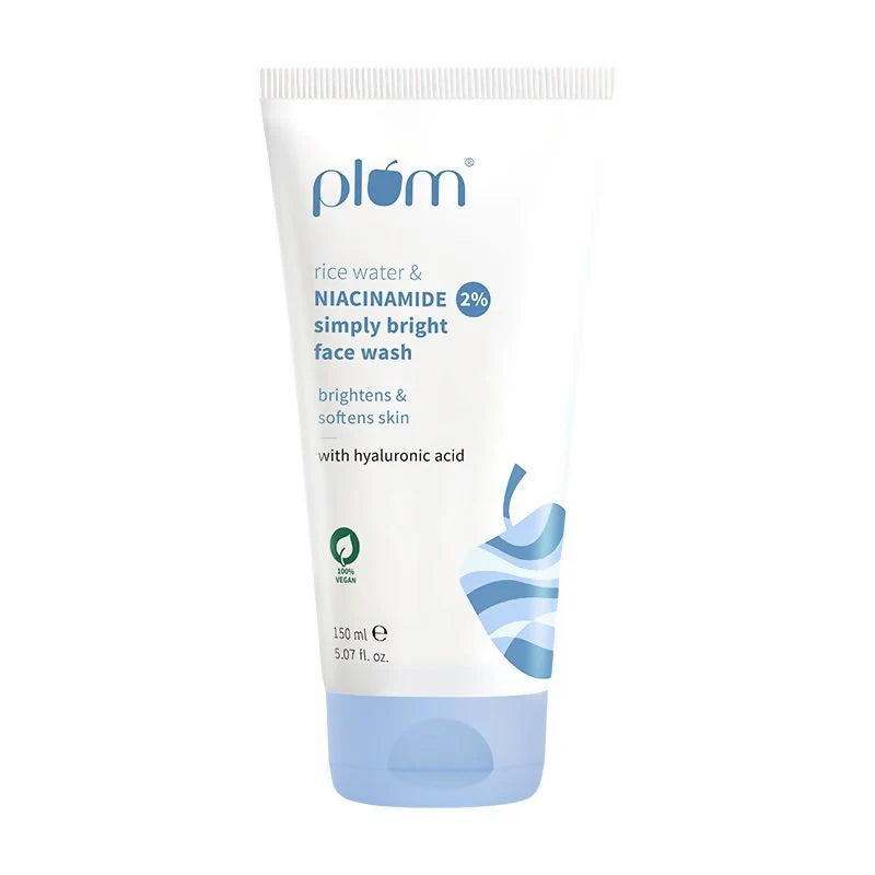 Plum 2% Niacinamide Face Wash With Rice Water - 100 ml