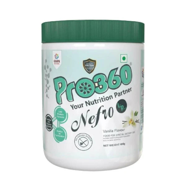 Pro360 Nefro LP (fka Nephro LP) Non-Dialysis Care Protein Powder - 400 gm