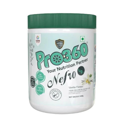 Pro360 Nefro LP (fka Nephro LP) Non-Dialysis Care Protein Powder - 400 gm