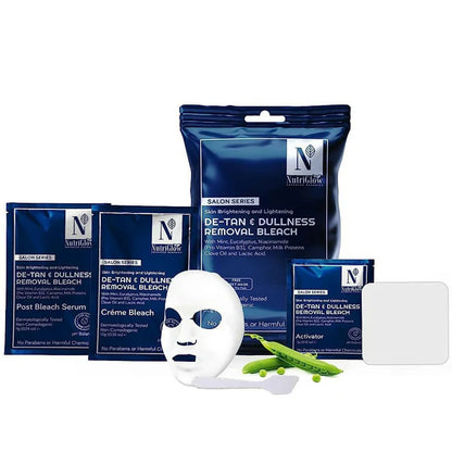 NutriGlow Advanced Organics De-Tan & Dullness Removal Bleach (6 in 1) - 20 gm