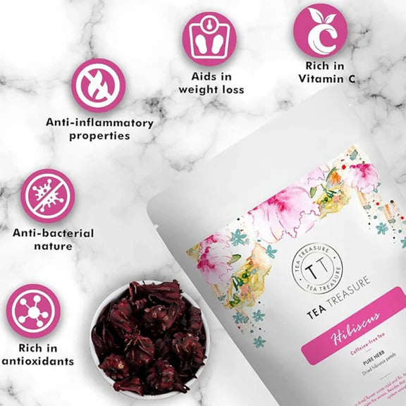 Tea Treasure Hibiscus Flower Tea - 100 gm