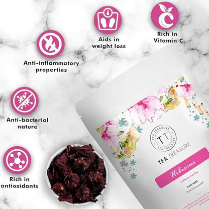 Tea Treasure Hibiscus Flower Tea - 100 gm