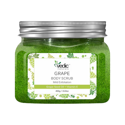 Vedic Naturals Grape Body Scrub - 450 gm