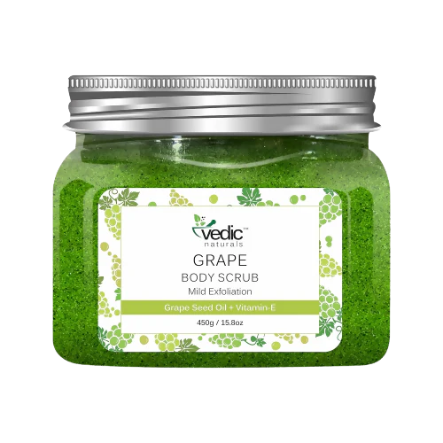 Vedic Naturals Grape Body Scrub - 450 gm