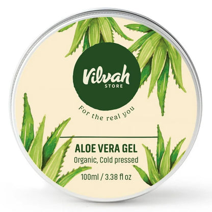 Vilvah Store Aloe Vera Gel (Multi-Purpose Skin & Hair Care) - 100 gm