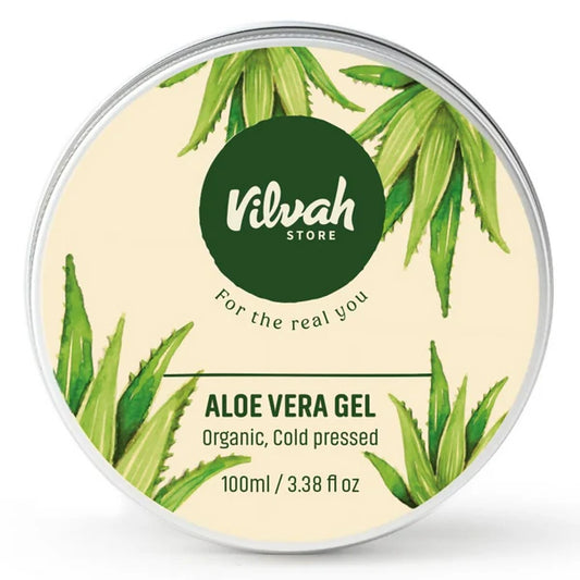 Vilvah Store Aloe Vera Gel (Multi-Purpose Skin & Hair Care) - 100 gm