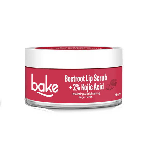 Bake 2% Kojic Acid Beetroot Lip Scrub For Dark Lips & Pigmentation - 25 gm